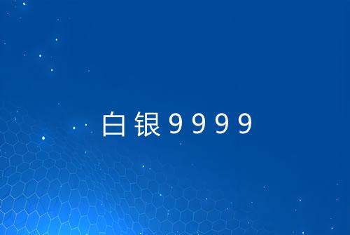白银9999