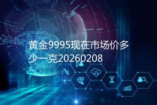 黄金9995现在市场价多少一克20260208