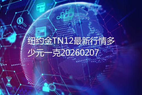 纽约金TN12最新行情多少元一克20260207