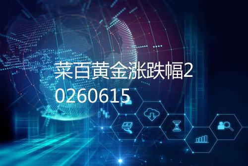 菜百黄金涨跌幅20260615