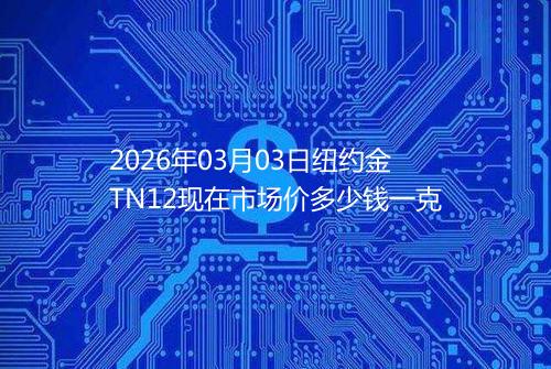 2026年03月03日纽约金TN12现在市场价多少钱一克