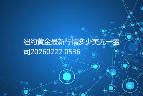 纽约黄金最新行情多少美元一盎司20260222 0536