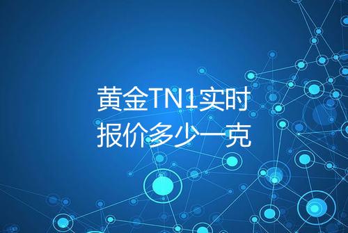 黄金TN1实时报价多少一克
