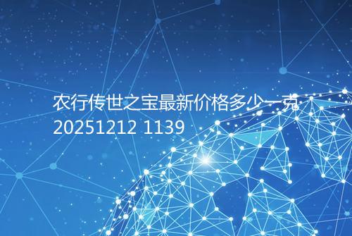 农行传世之宝最新价格多少一克20251212 1139