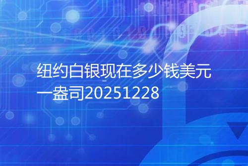 纽约白银现在多少钱美元一盎司20251228