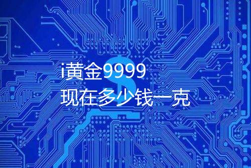 i黄金9999现在多少钱一克