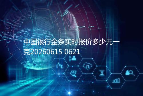 中国银行金条实时报价多少元一克20260615 0621