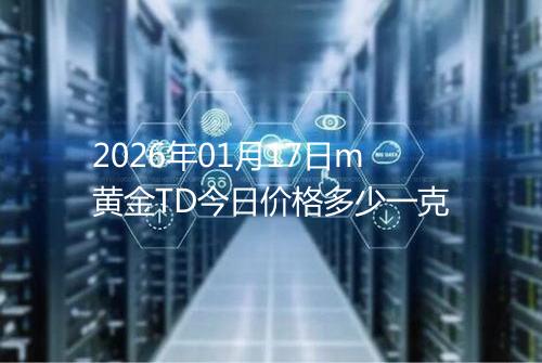 2026年01月17日m黄金TD今日价格多少一克