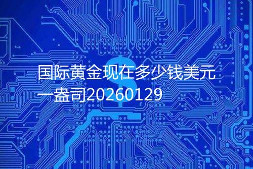 国际黄金现在多少钱美元一盎司20260129