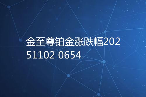金至尊铂金涨跌幅20251102 0654