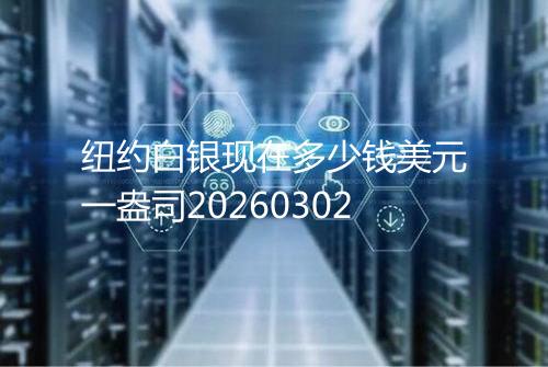 纽约白银现在多少钱美元一盎司20260302