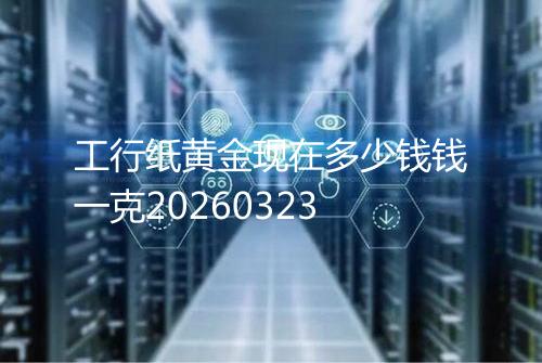 工行纸黄金现在多少钱钱一克20260323