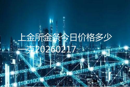 上金所金条今日价格多少一克20260217