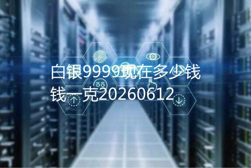 白银9999现在多少钱钱一克20260612