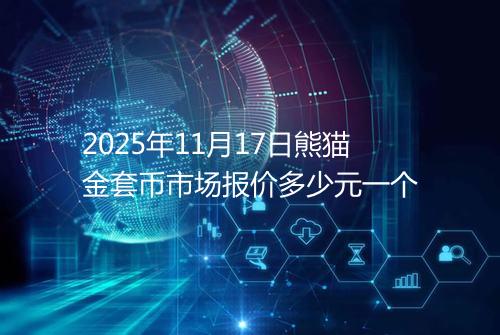 2025年11月17日熊猫金套币市场报价多少元一个