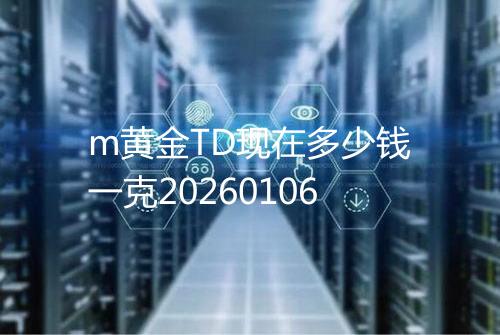 m黄金TD现在多少钱一克20260106