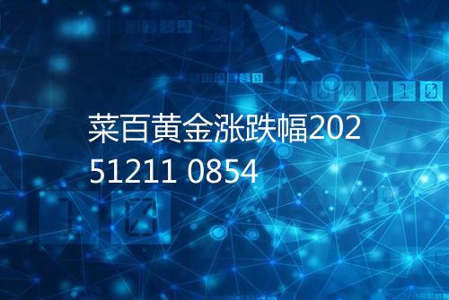 菜百黄金涨跌幅20251211 0854