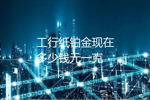 工行纸铂金现在多少钱元一克