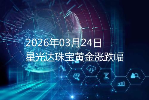 2026年03月24日星光达珠宝黄金涨跌幅
