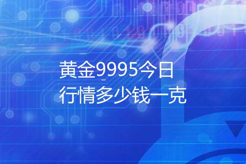 黄金9995今日行情多少钱一克