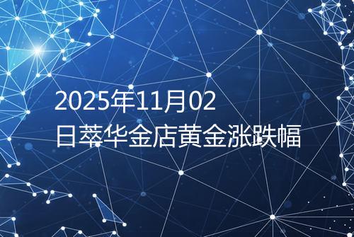 2025年11月02日萃华金店黄金涨跌幅