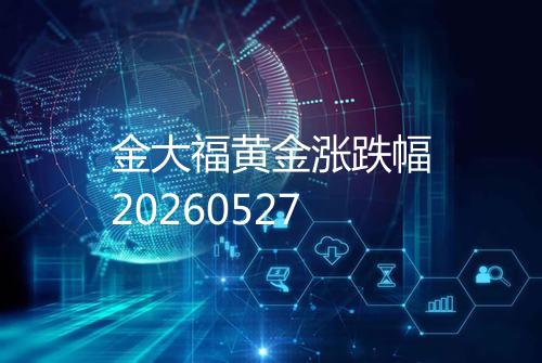 金大福黄金涨跌幅20260527