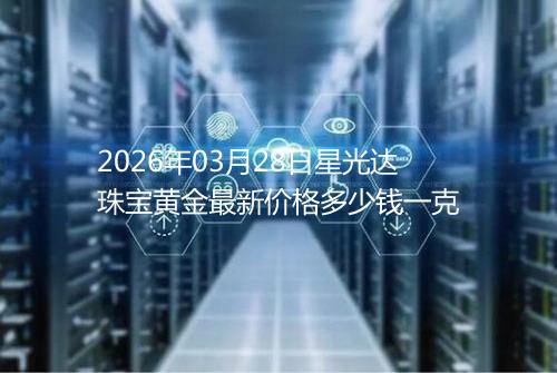 2026年03月28日星光达珠宝黄金最新价格多少钱一克