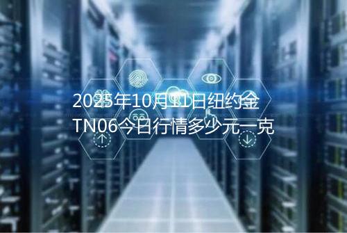 2025年10月11日纽约金TN06今日行情多少元一克
