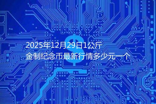 2025年12月29日1公斤金制纪念币最新行情多少元一个