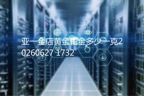 亚一金店黄金铂金多少一克20260627 1732