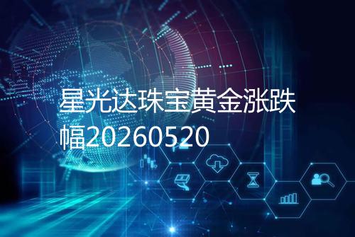 星光达珠宝黄金涨跌幅20260520