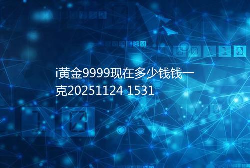 i黄金9999现在多少钱钱一克20251124 1531