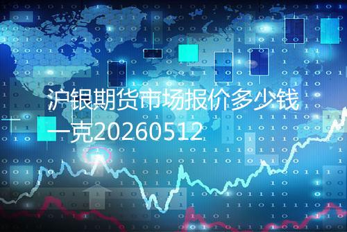 沪银期货市场报价多少钱一克20260512