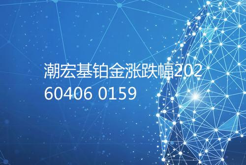 潮宏基铂金涨跌幅20260406 0159
