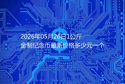 2026年05月26日1公斤金制纪念币最新价格多少元一个