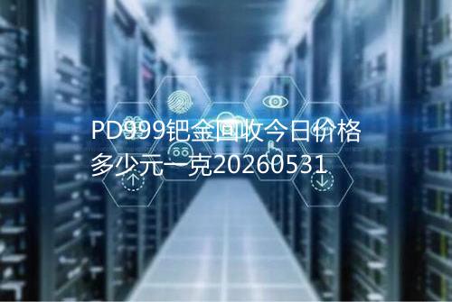 PD999钯金回收今日价格多少元一克20260531