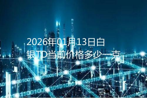 2026年01月13日白银TD当前价格多少一克
