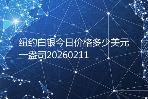 纽约白银今日价格多少美元一盎司20260211