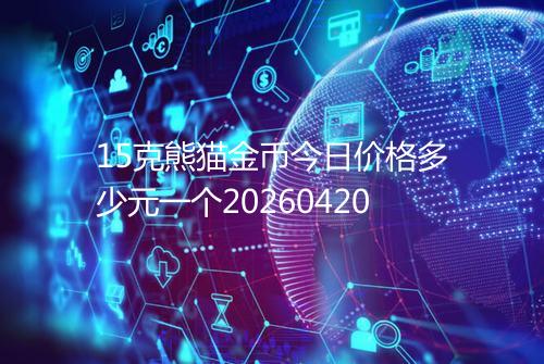 15克熊猫金币今日价格多少元一个20260420