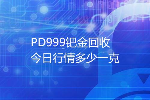 PD999钯金回收今日行情多少一克