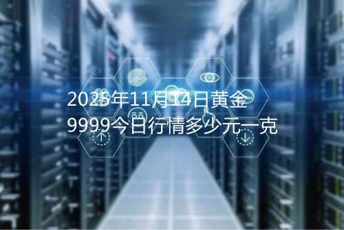 2025年11月14日黄金9999今日行情多少元一克