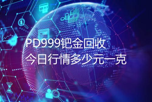 PD999钯金回收今日行情多少元一克