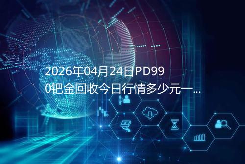 2026年04月24日PD990钯金回收今日行情多少元一克