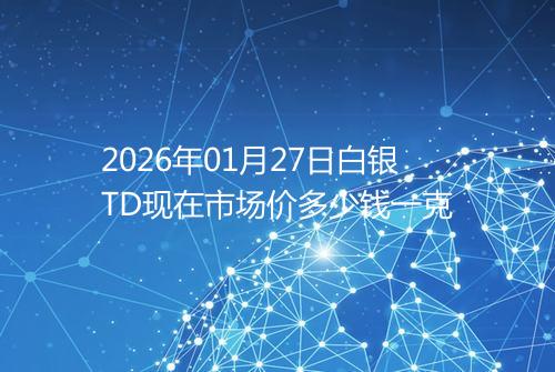 2026年01月27日白银TD现在市场价多少钱一克