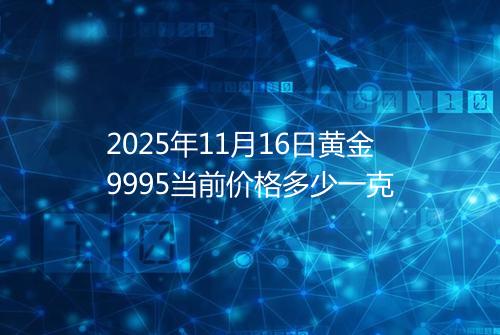 2025年11月16日黄金9995当前价格多少一克