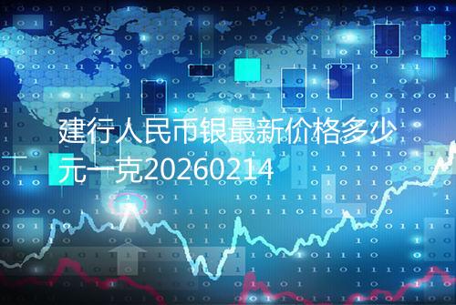 建行人民币银最新价格多少元一克20260214
