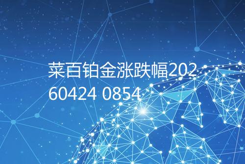 菜百铂金涨跌幅20260424 0854