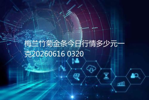 梅兰竹菊金条今日行情多少元一克20260616 0320