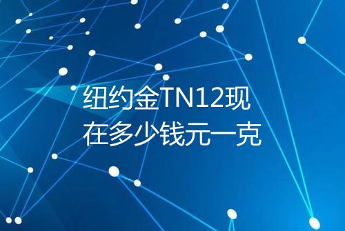纽约金TN12现在多少钱元一克