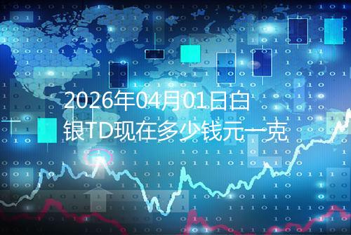 2026年04月01日白银TD现在多少钱元一克